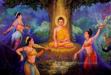  Buddhism Painting - test of Buddha Buddhism
